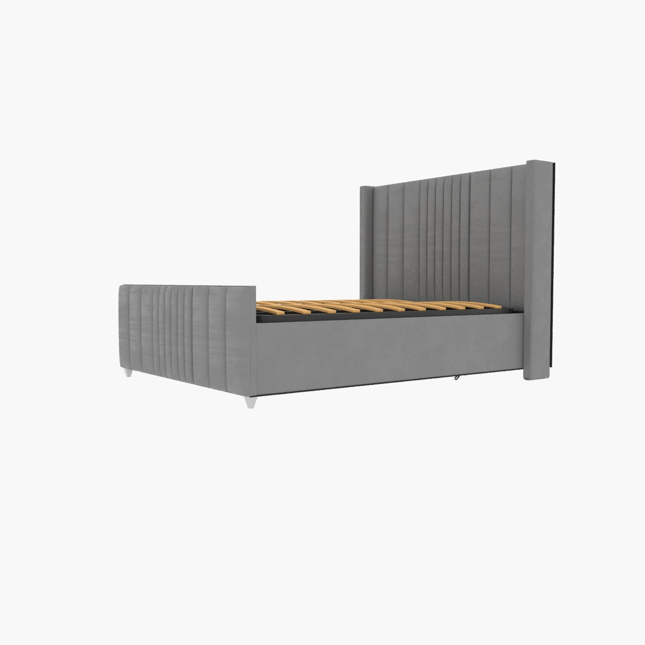 Valencia Lined Wings Upholstered Bed
