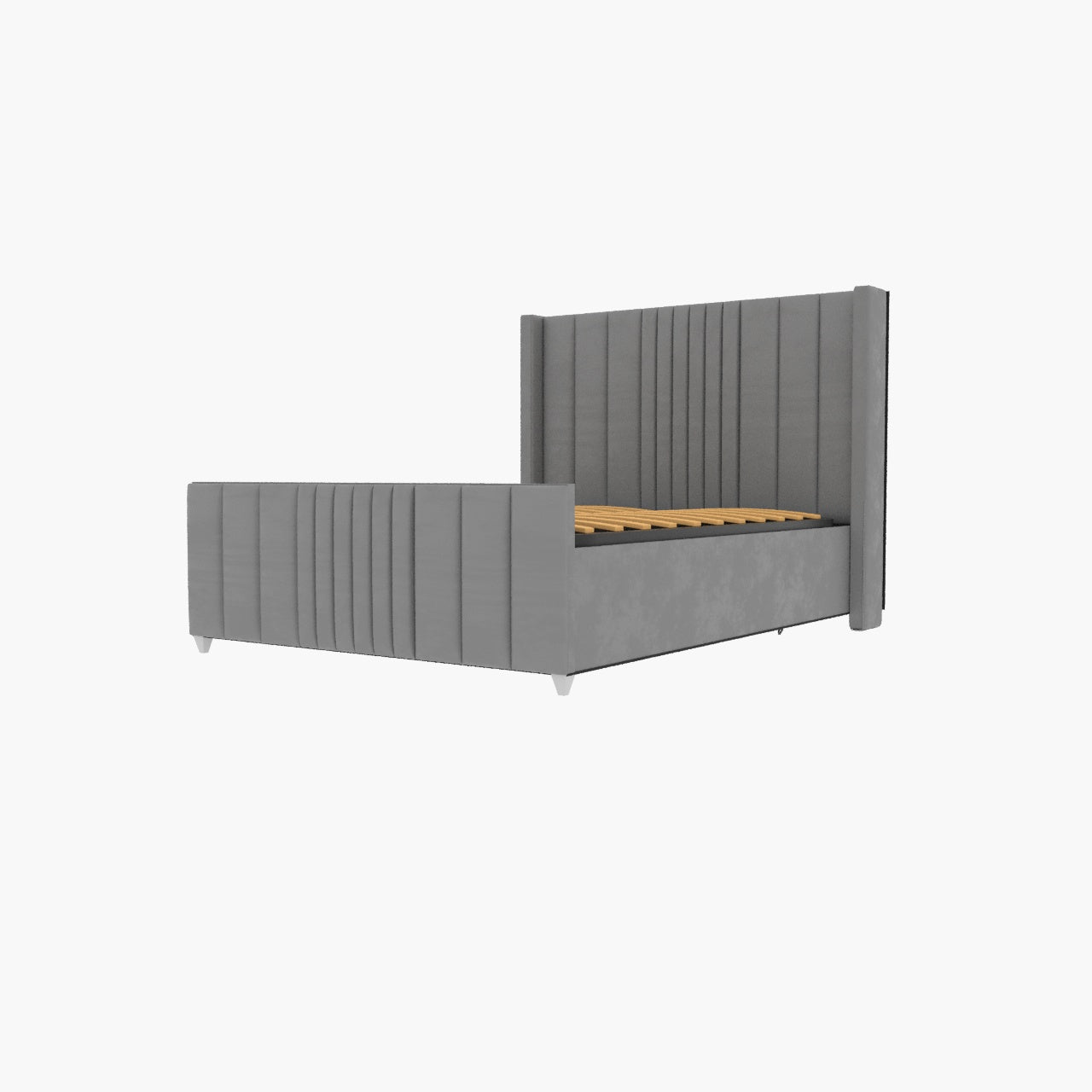 Valencia Lined Wings Upholstered Bed