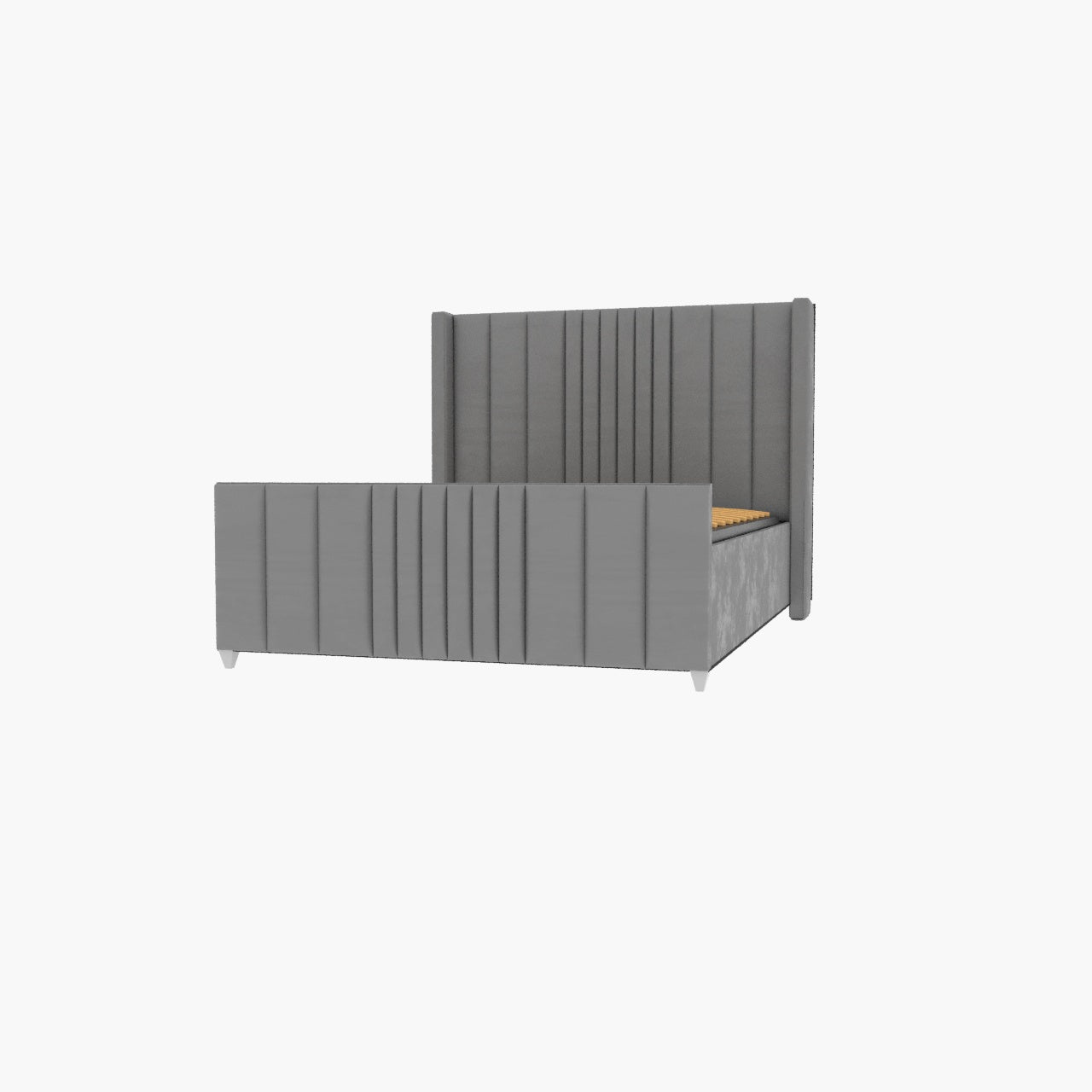 Valencia Lined Wings Upholstered Bed