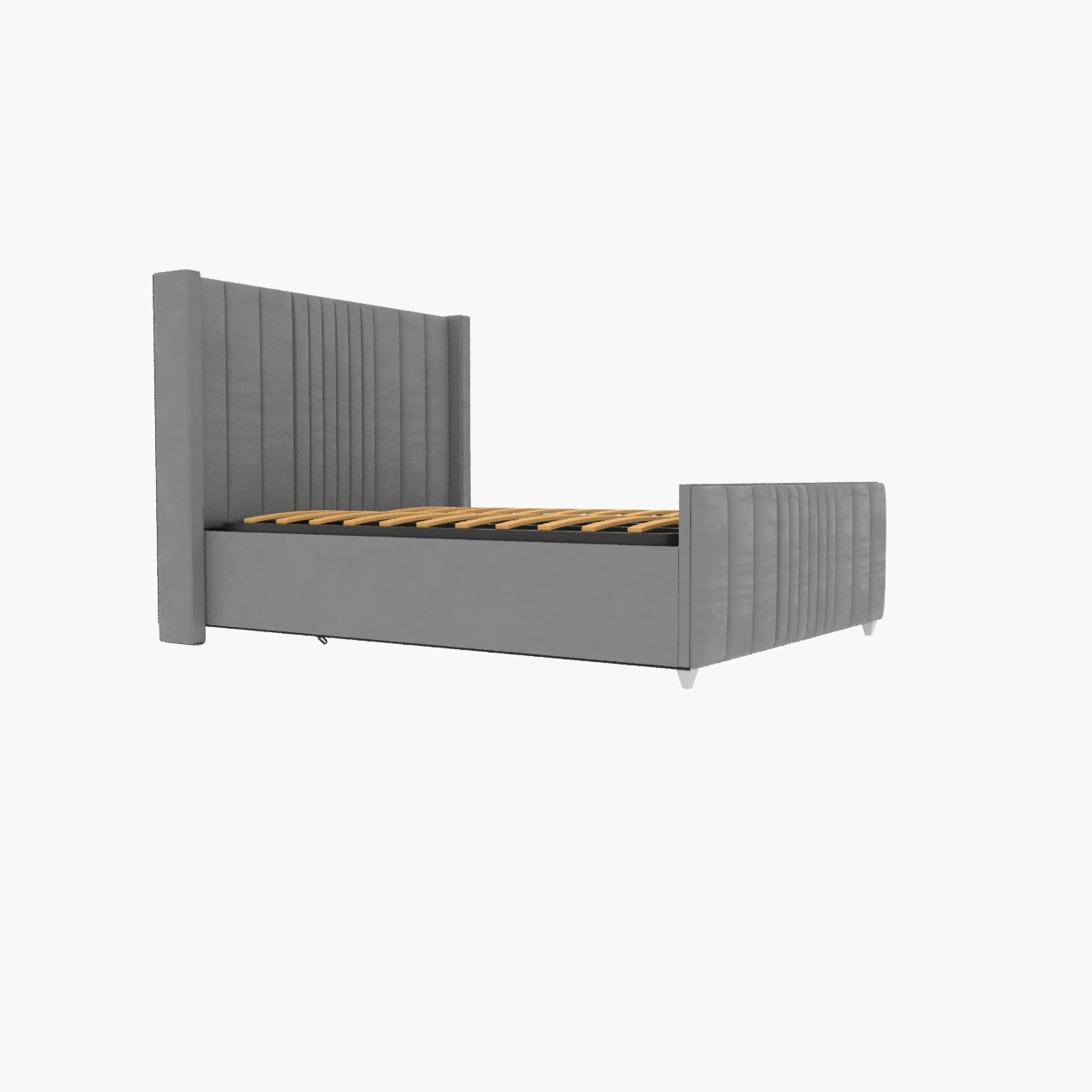 Valencia Lined Wings Upholstered Bed