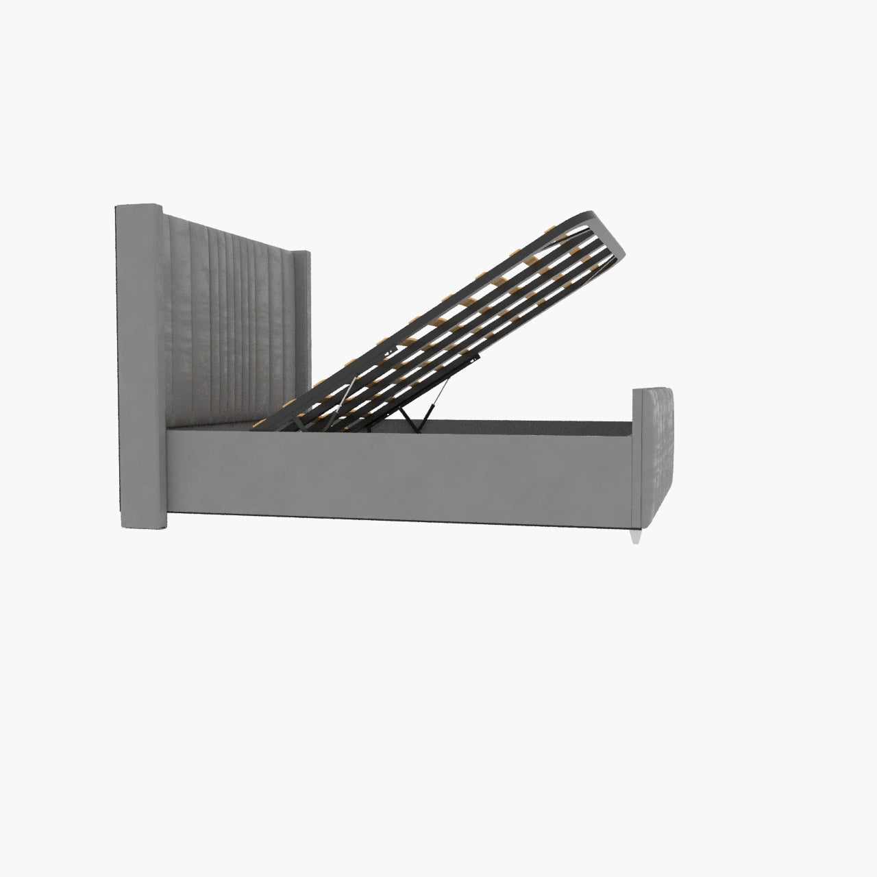 Valencia Lined Wings Upholstered Bed