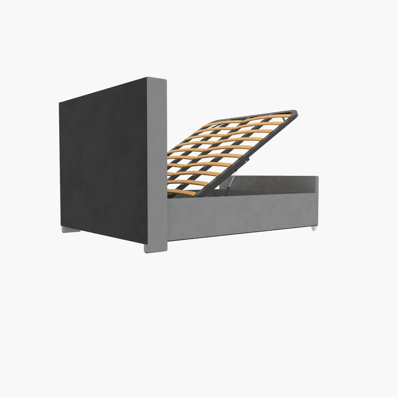 Valencia Lined Wings Upholstered Bed