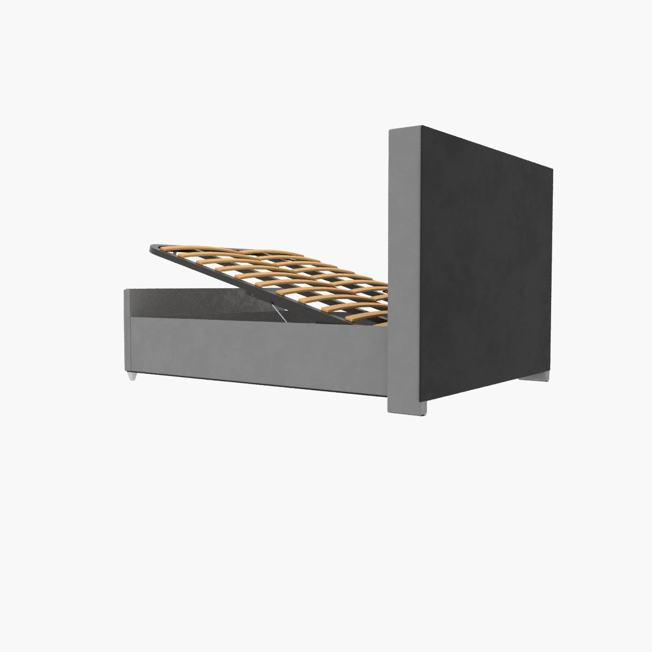 Valencia Lined Wings Upholstered Bed