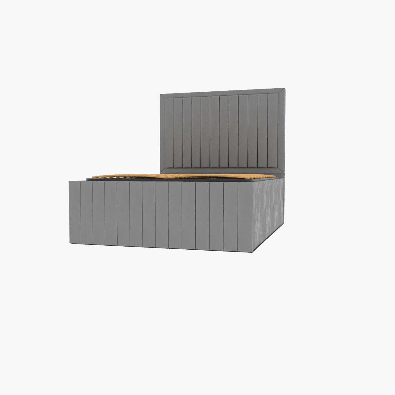 Geneva lined Upholstered Bed