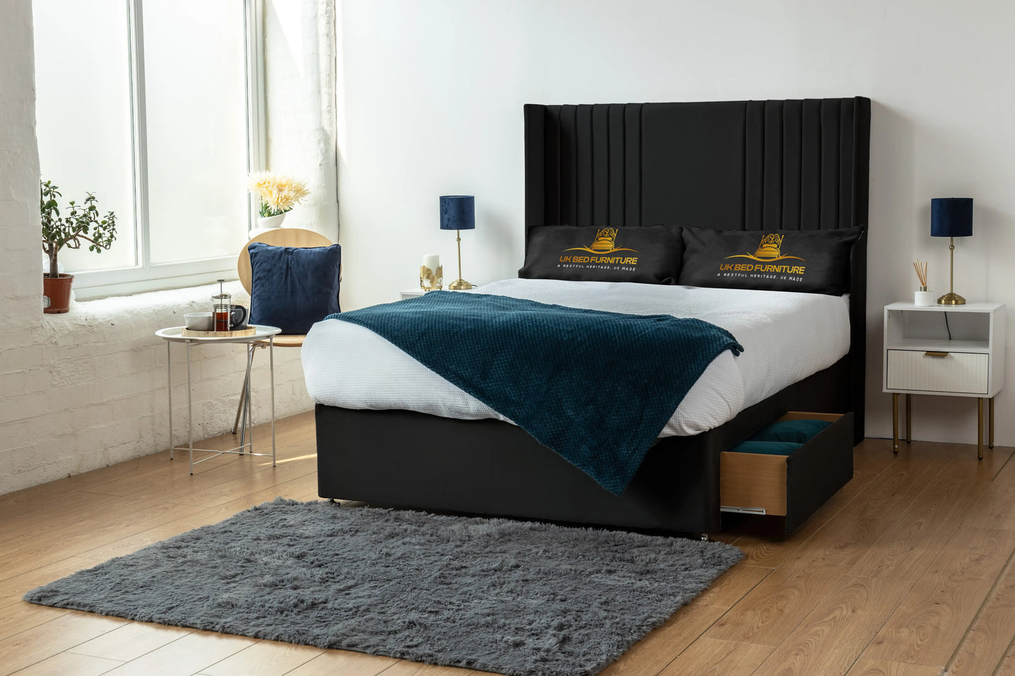 Skyline wingback Divan Bed