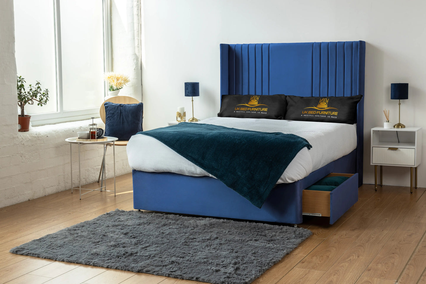 Skyline wingback Divan Bed