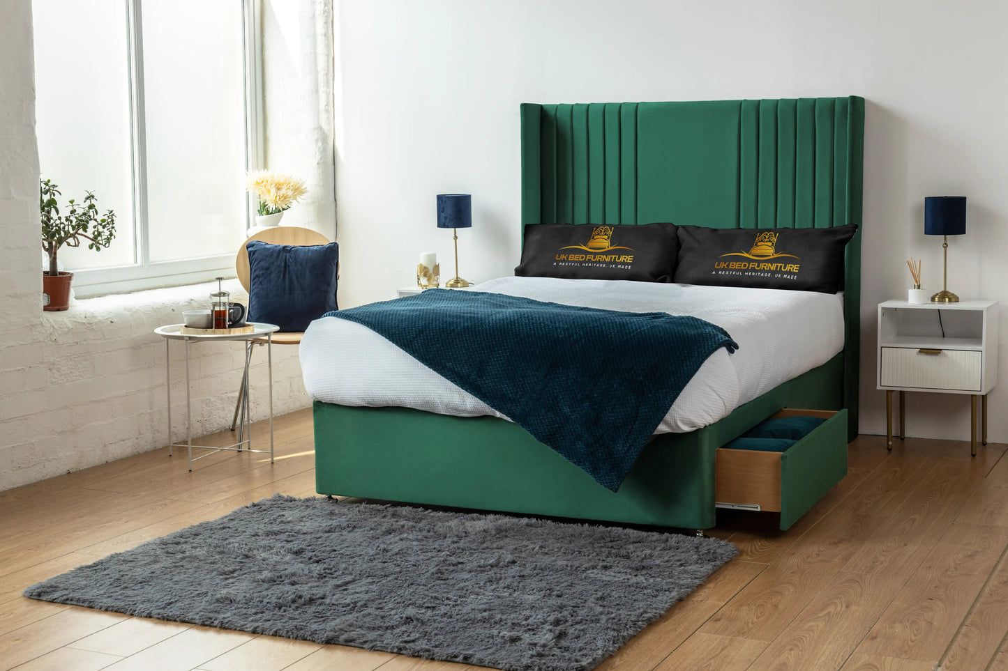 Skyline wingback Divan Bed