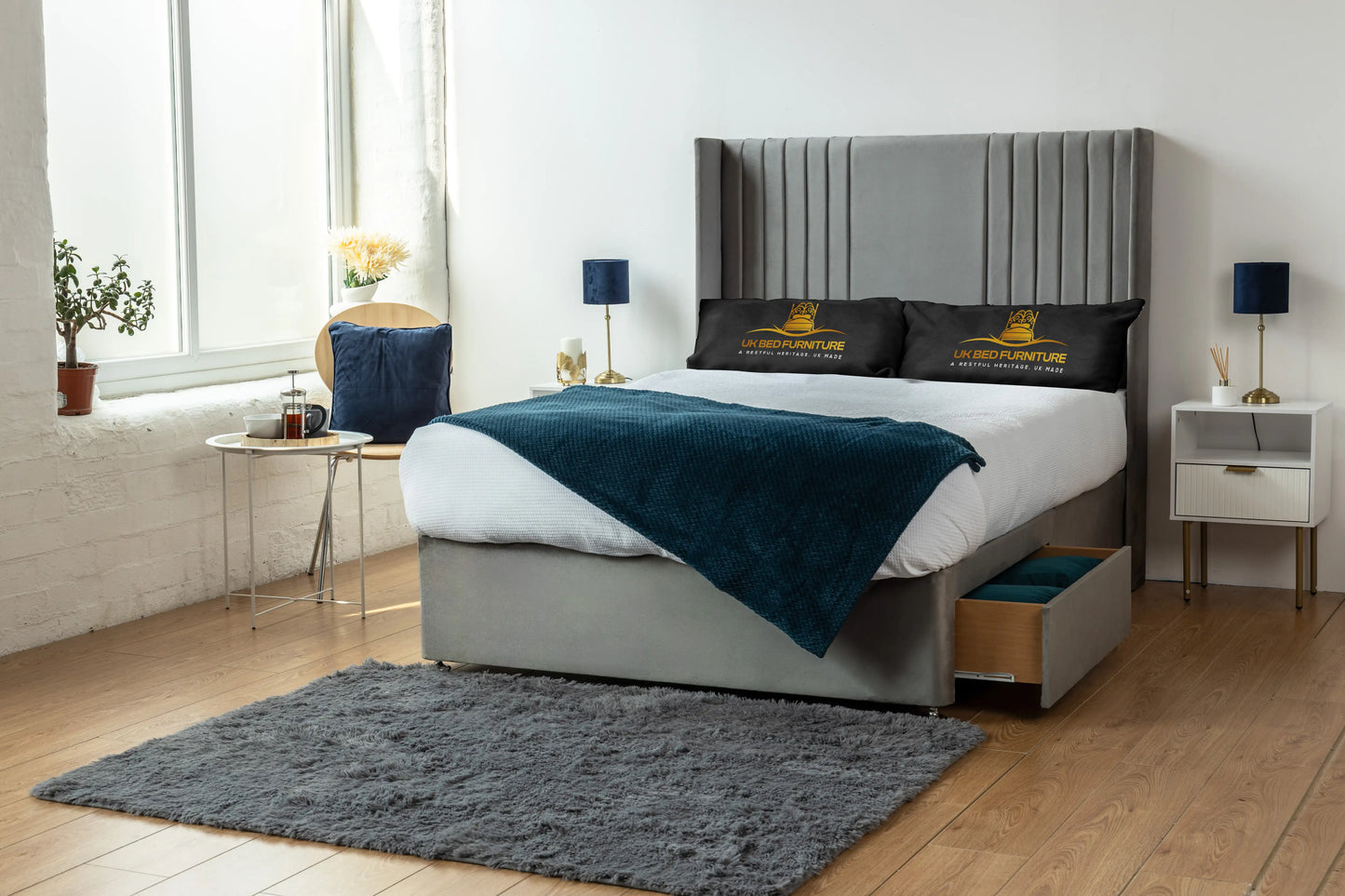 Skyline wingback Divan Bed