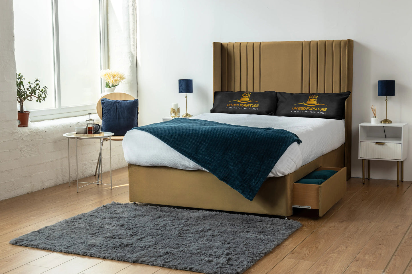 Skyline wingback Divan Bed