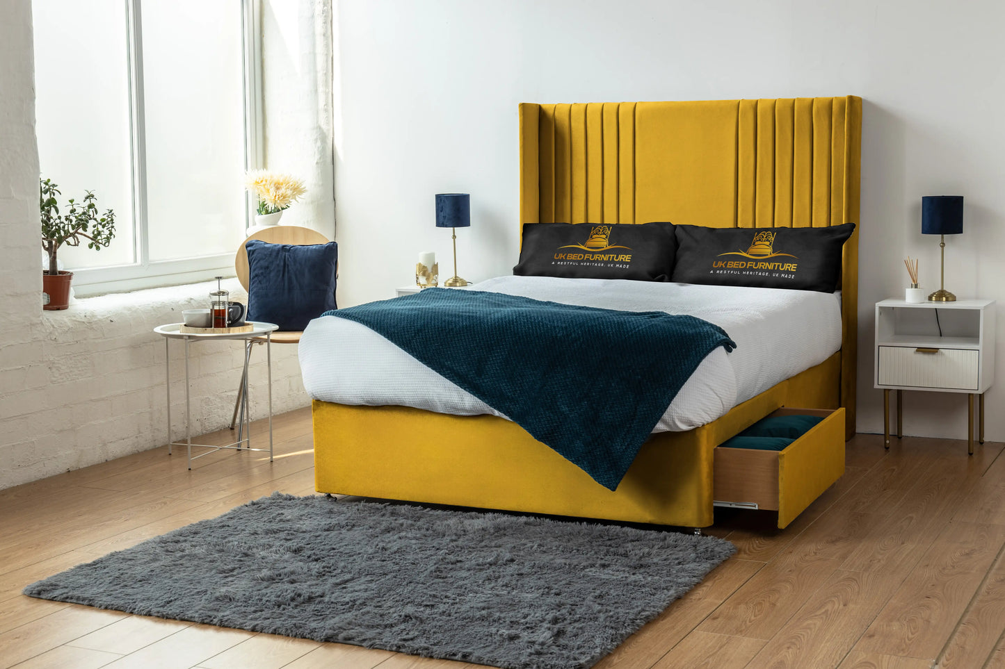 Skyline wingback Divan Bed