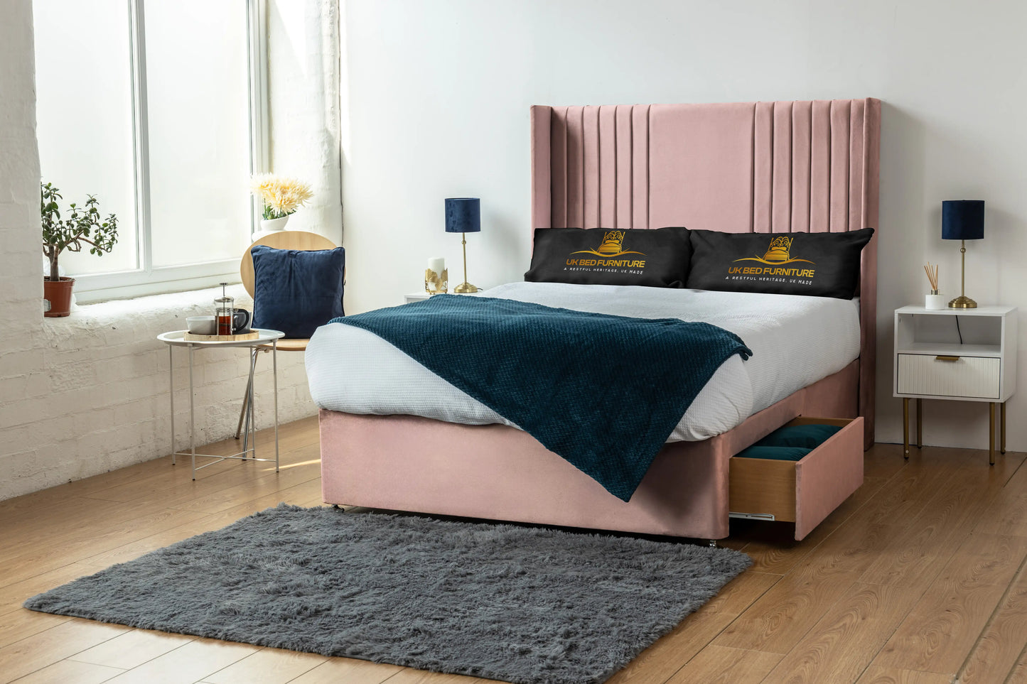 Skyline wingback Divan Bed