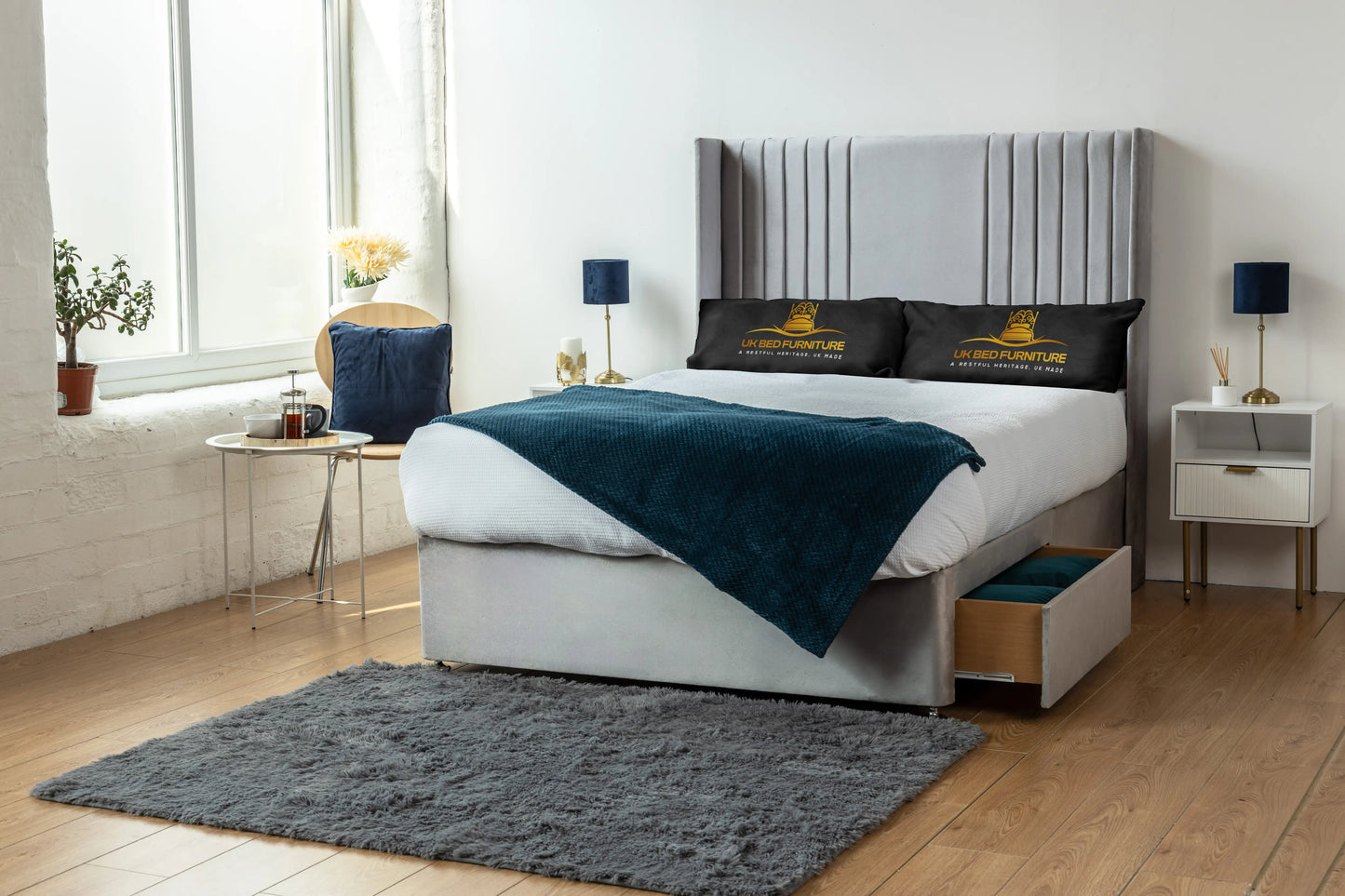 Skyline wingback Divan Bed