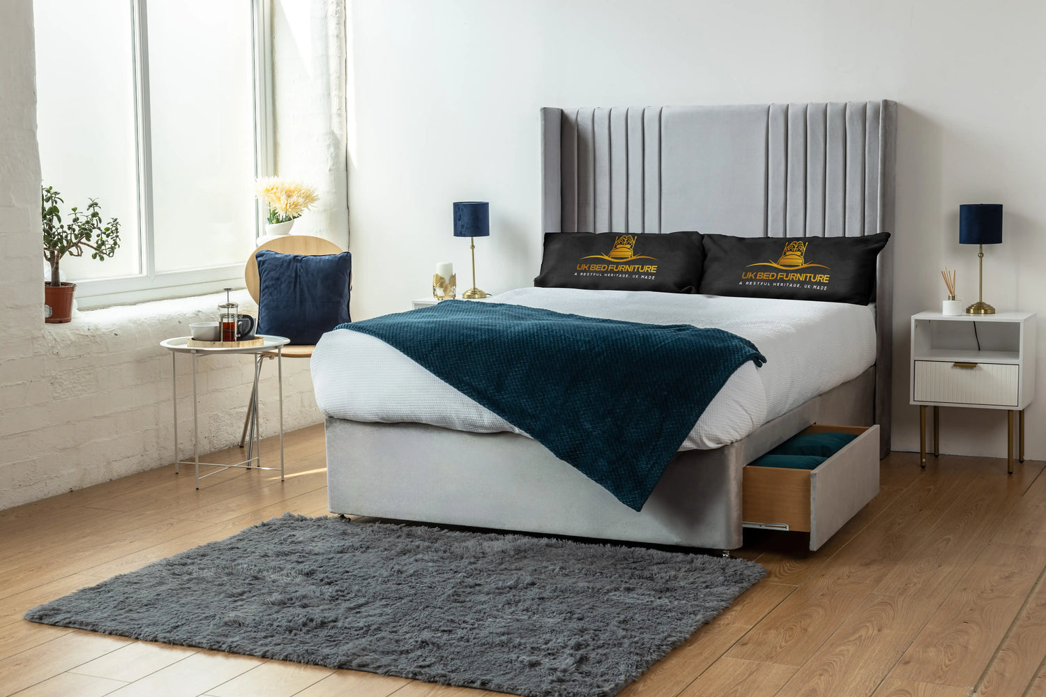 Skyline wingback Divan Bed