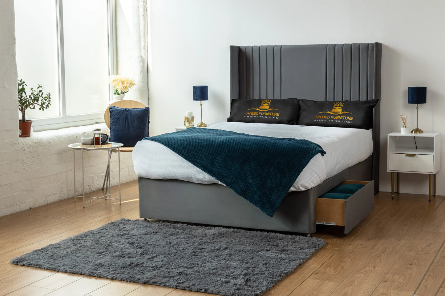 Skyline wingback Divan Bed