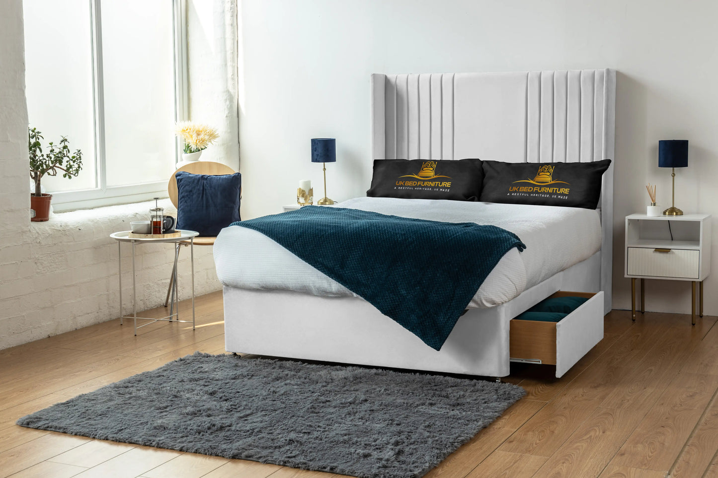 Skyline wingback Divan Bed