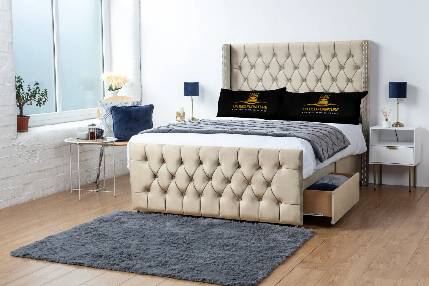 Emily Wingback Divan Bed
