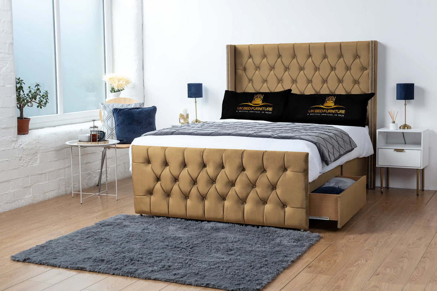 Emily Wingback Divan Bed