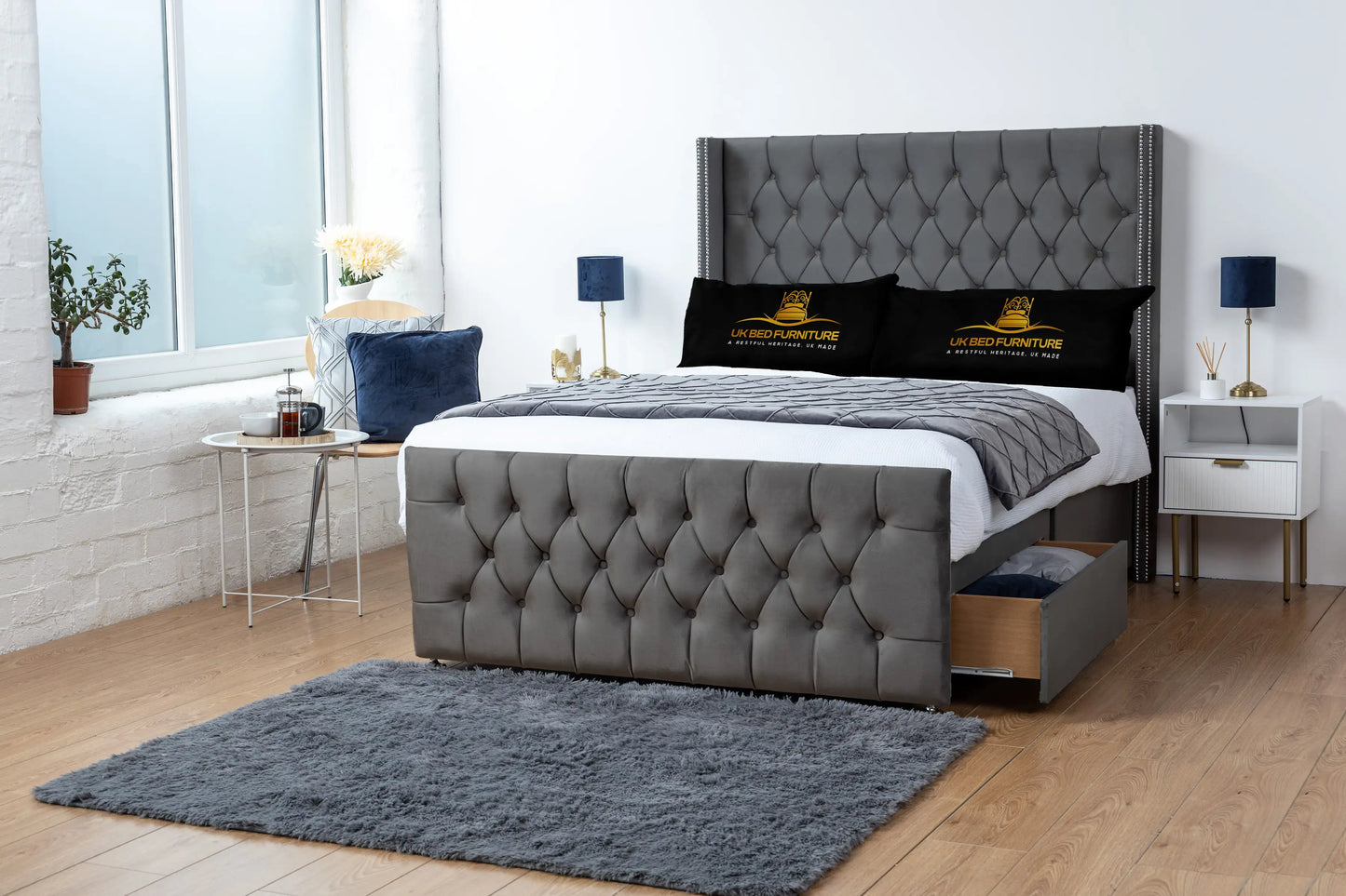 Emily Wingback Divan Bed