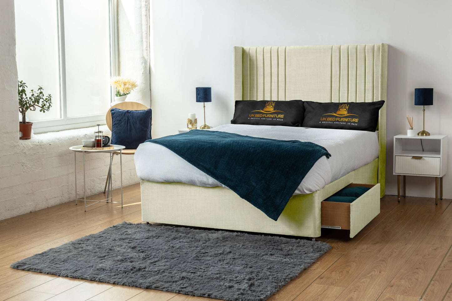 Skyline wingback Divan Bed