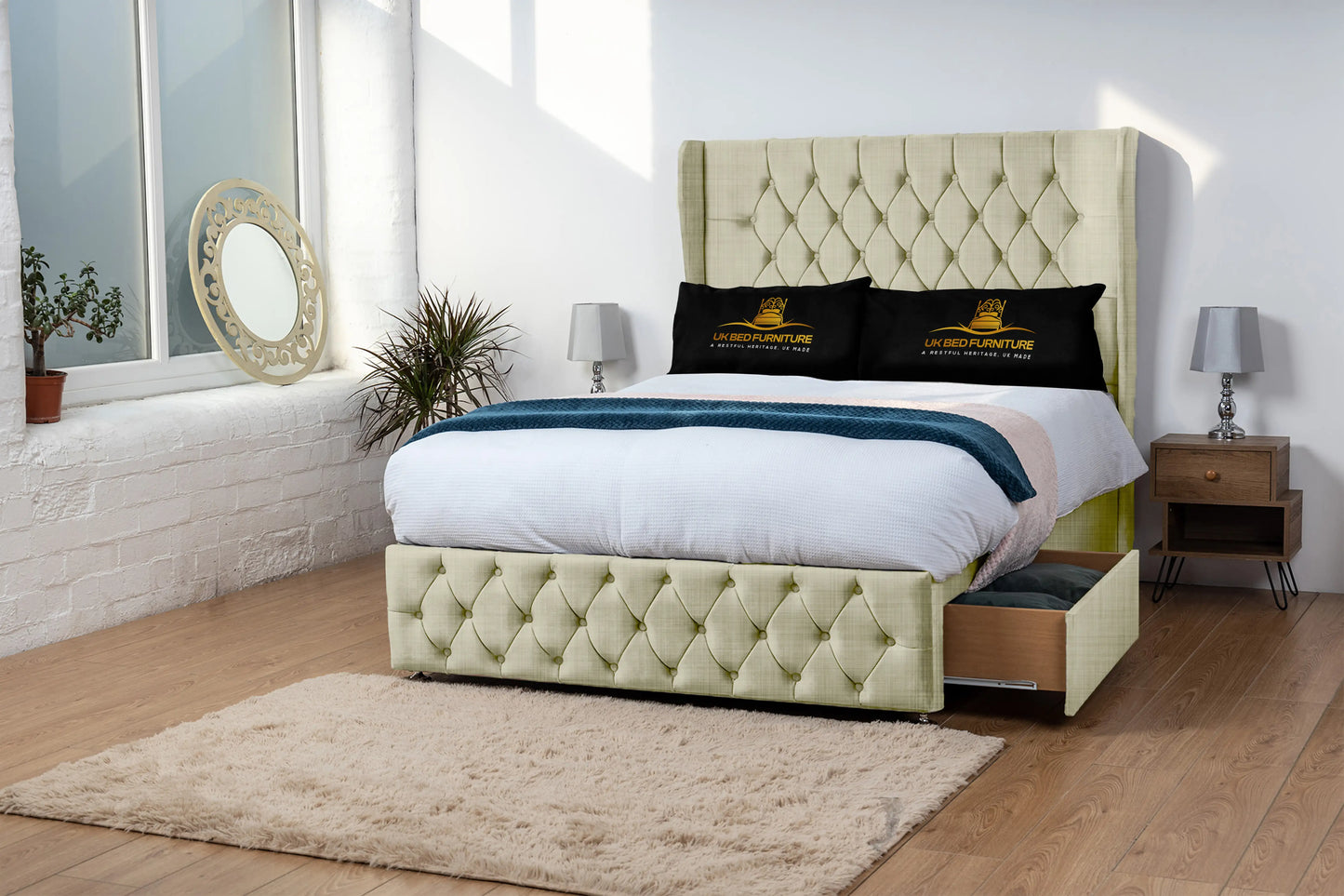 Luxor Wingback Divan Bed