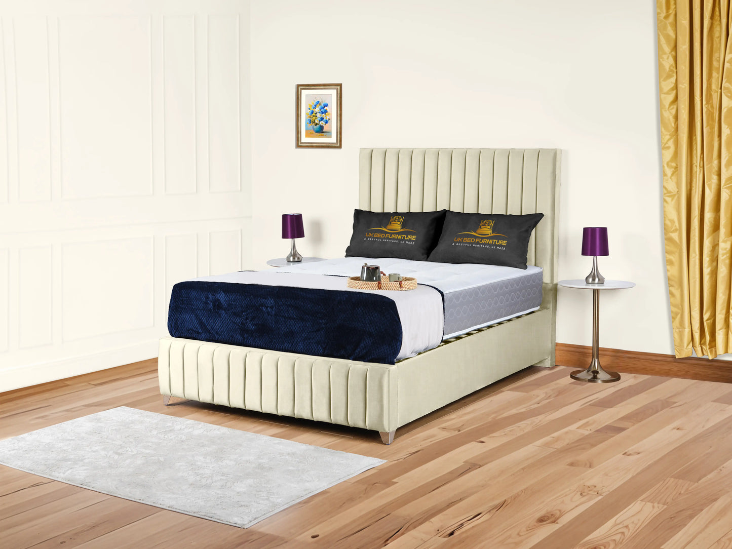 Milan upholstered bed