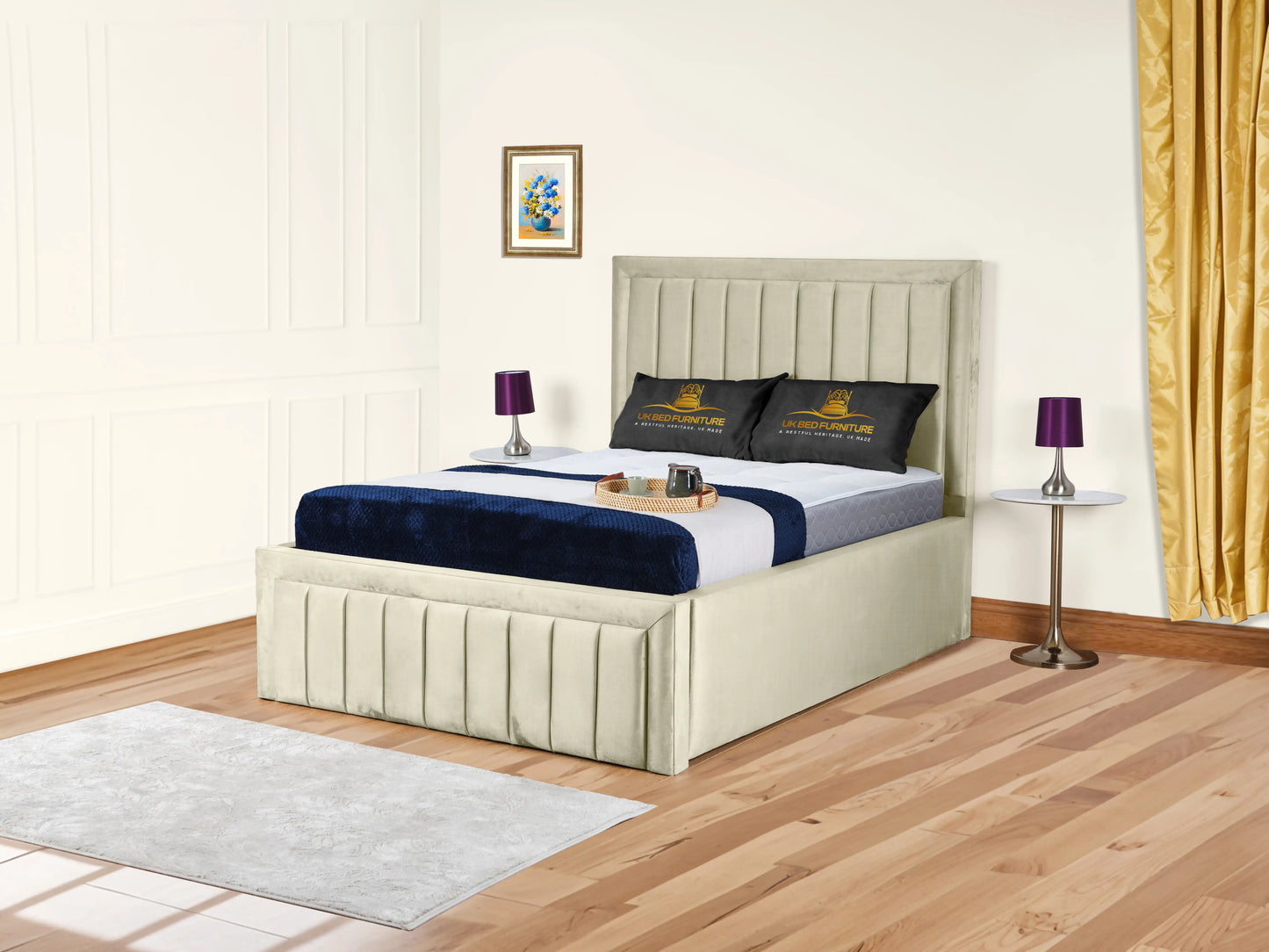 Grand panel Upholstered bed
