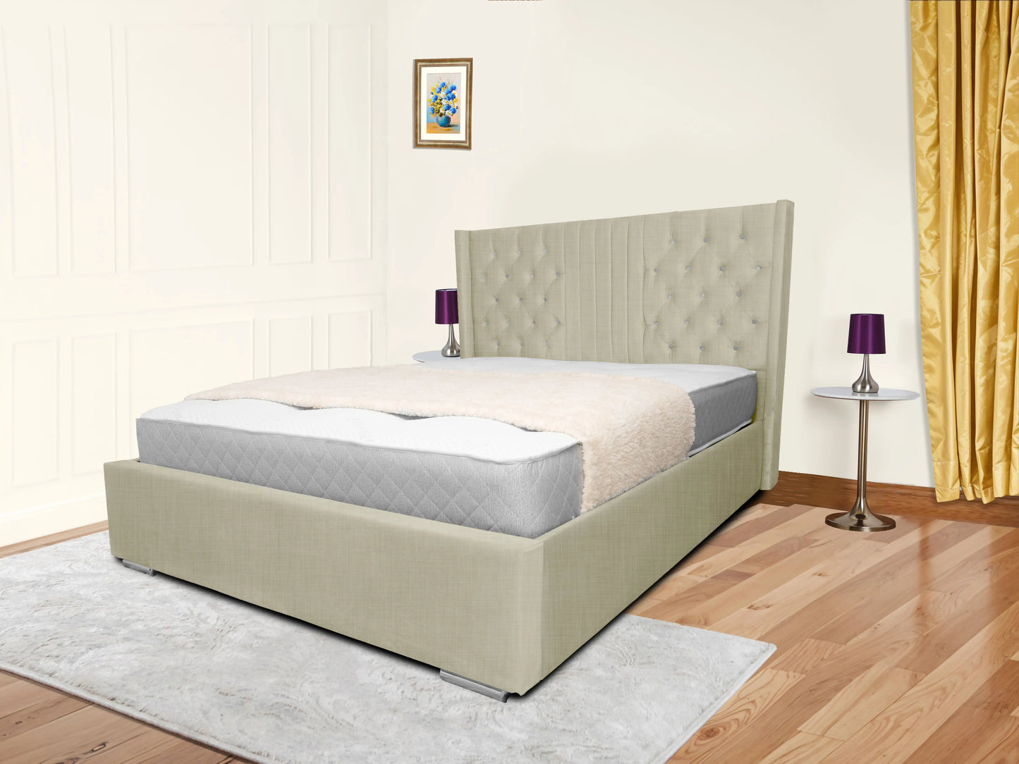 Middleton Winged Upholstered Bed