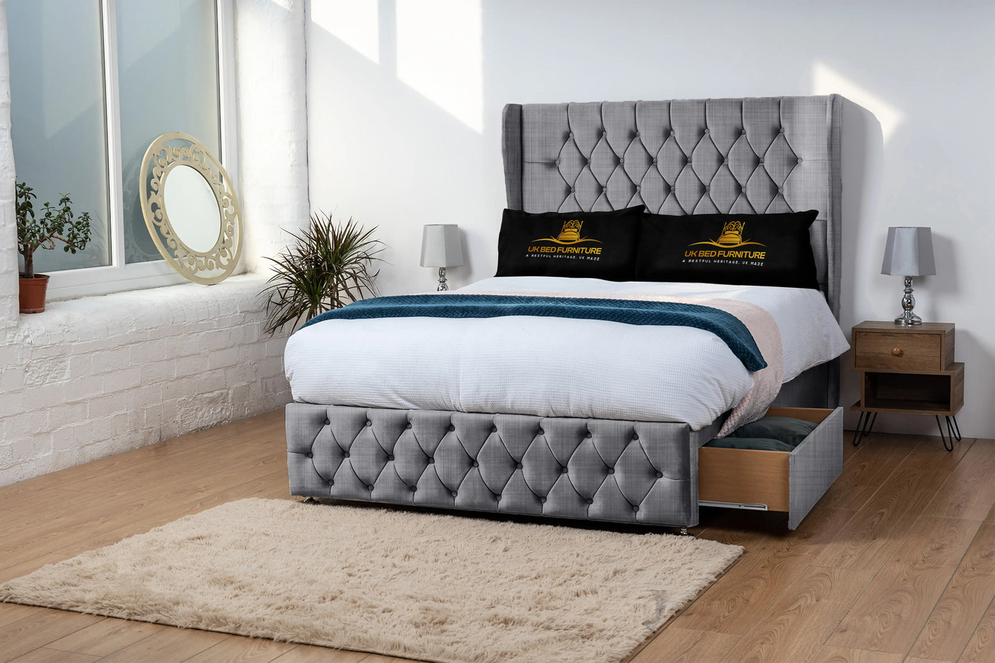 Luxor Wingback Divan Bed