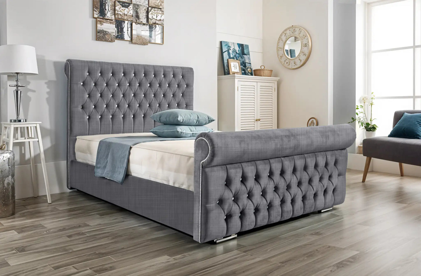Arcade Sleigh Upholstered Bed