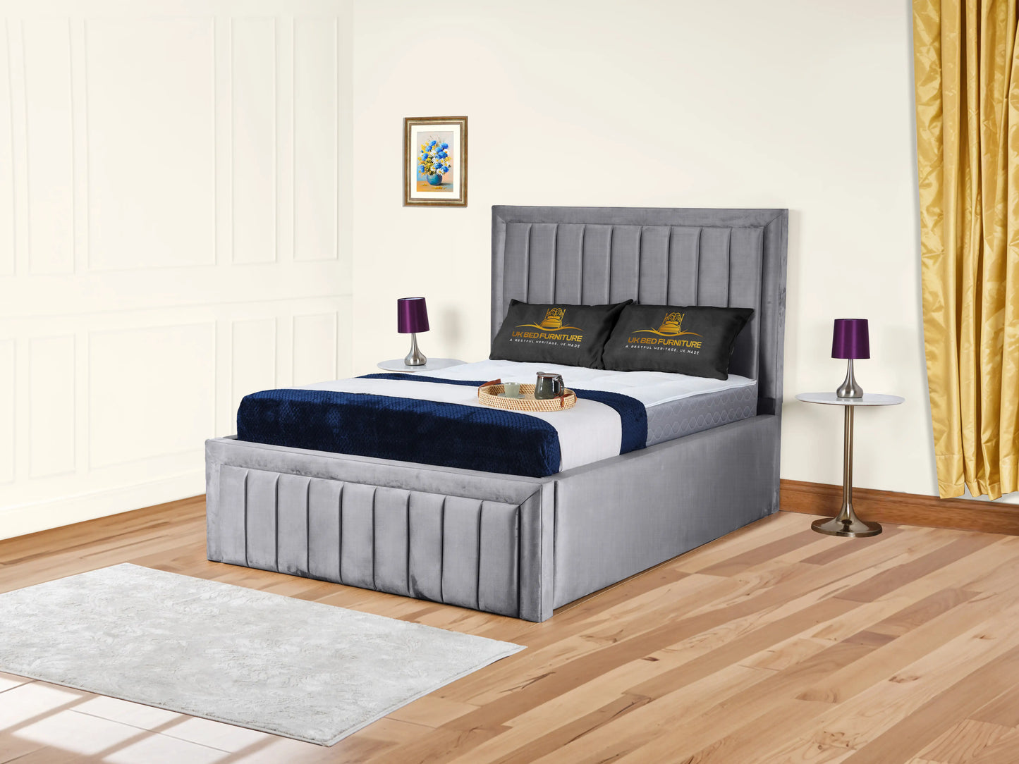 Grand panel Upholstered bed