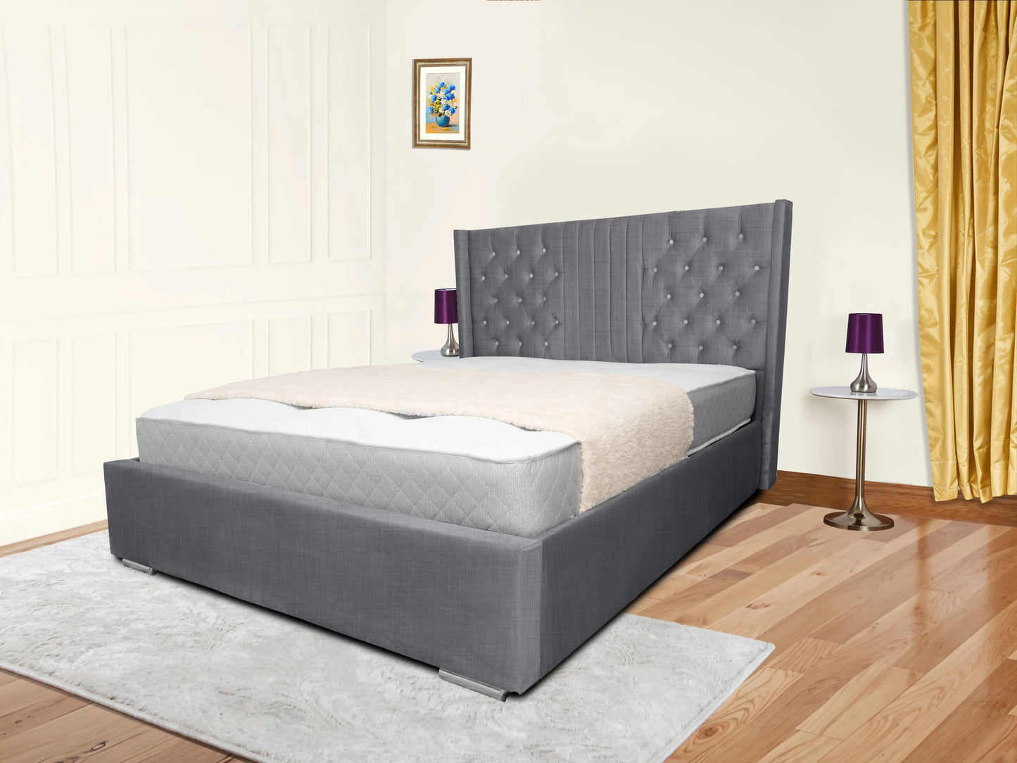 Middleton Winged Upholstered Bed