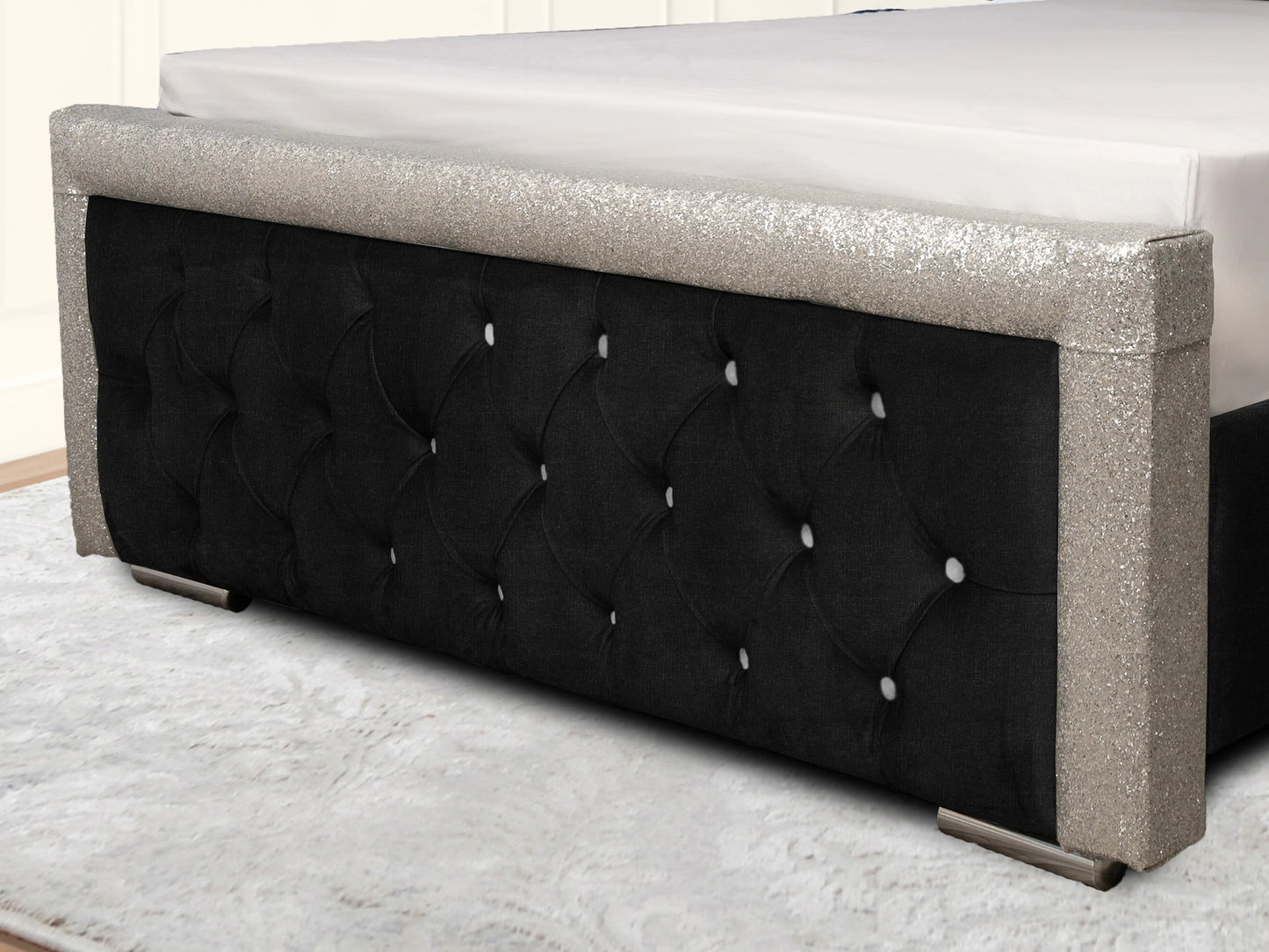 Glitz Lunar Upholstered Bed
