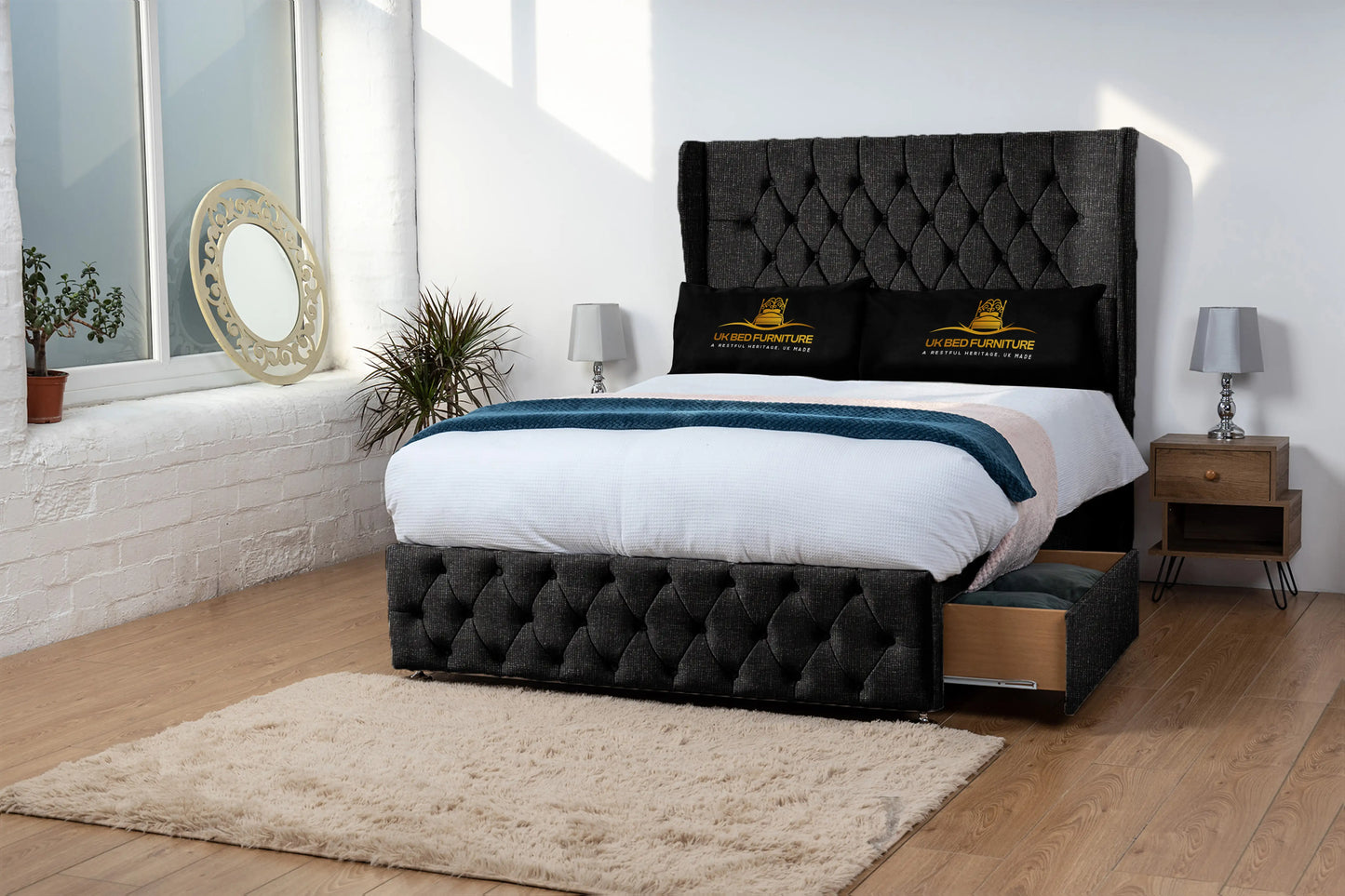 Luxor Wingback Divan Bed