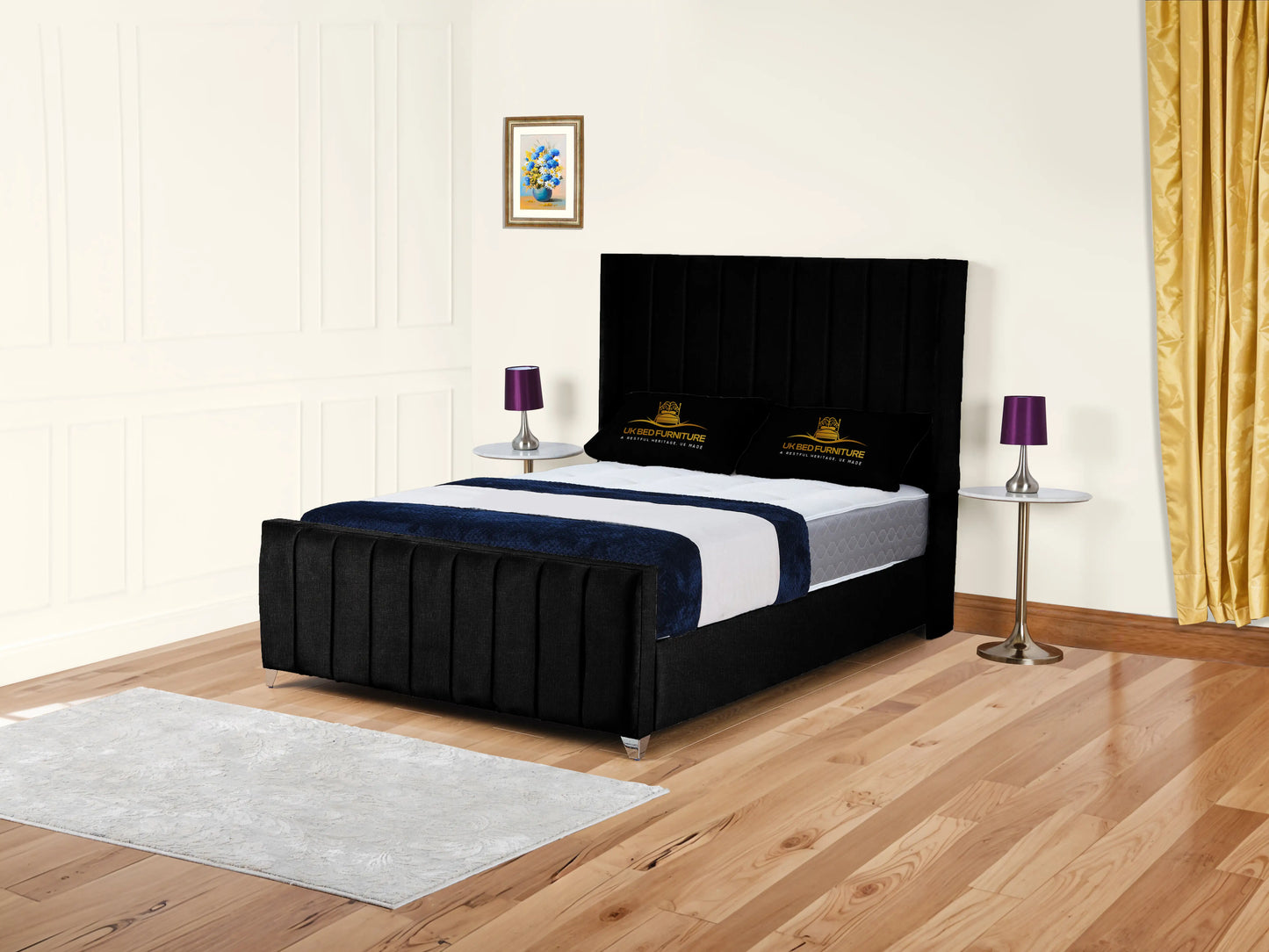 Empire Winged upholstered Bed
