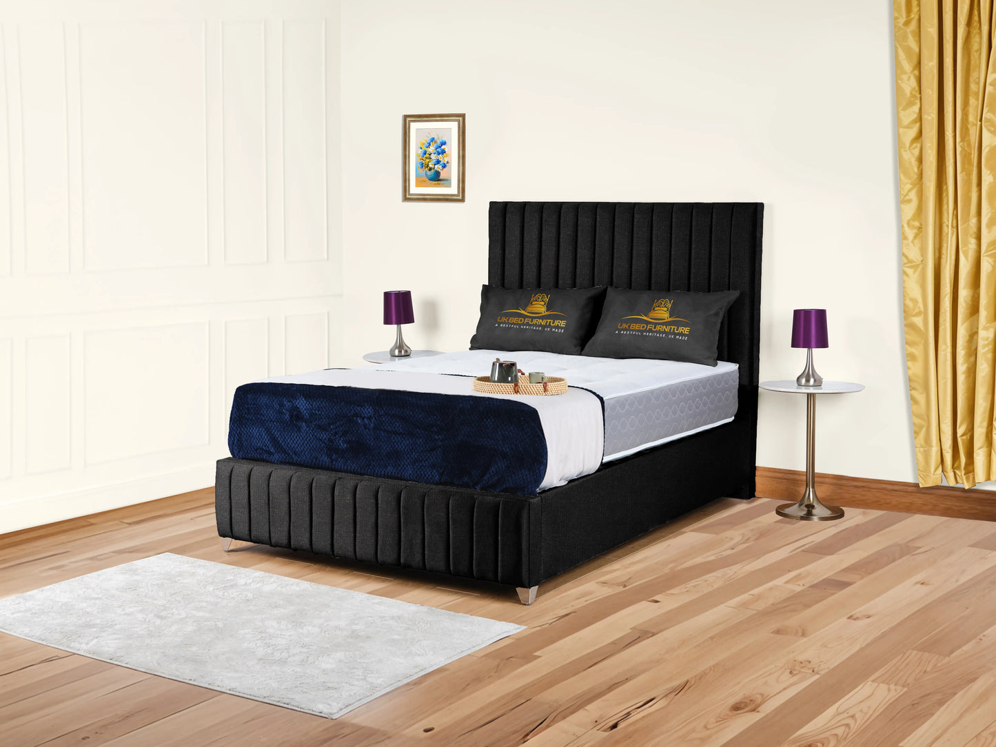 Milan upholstered bed