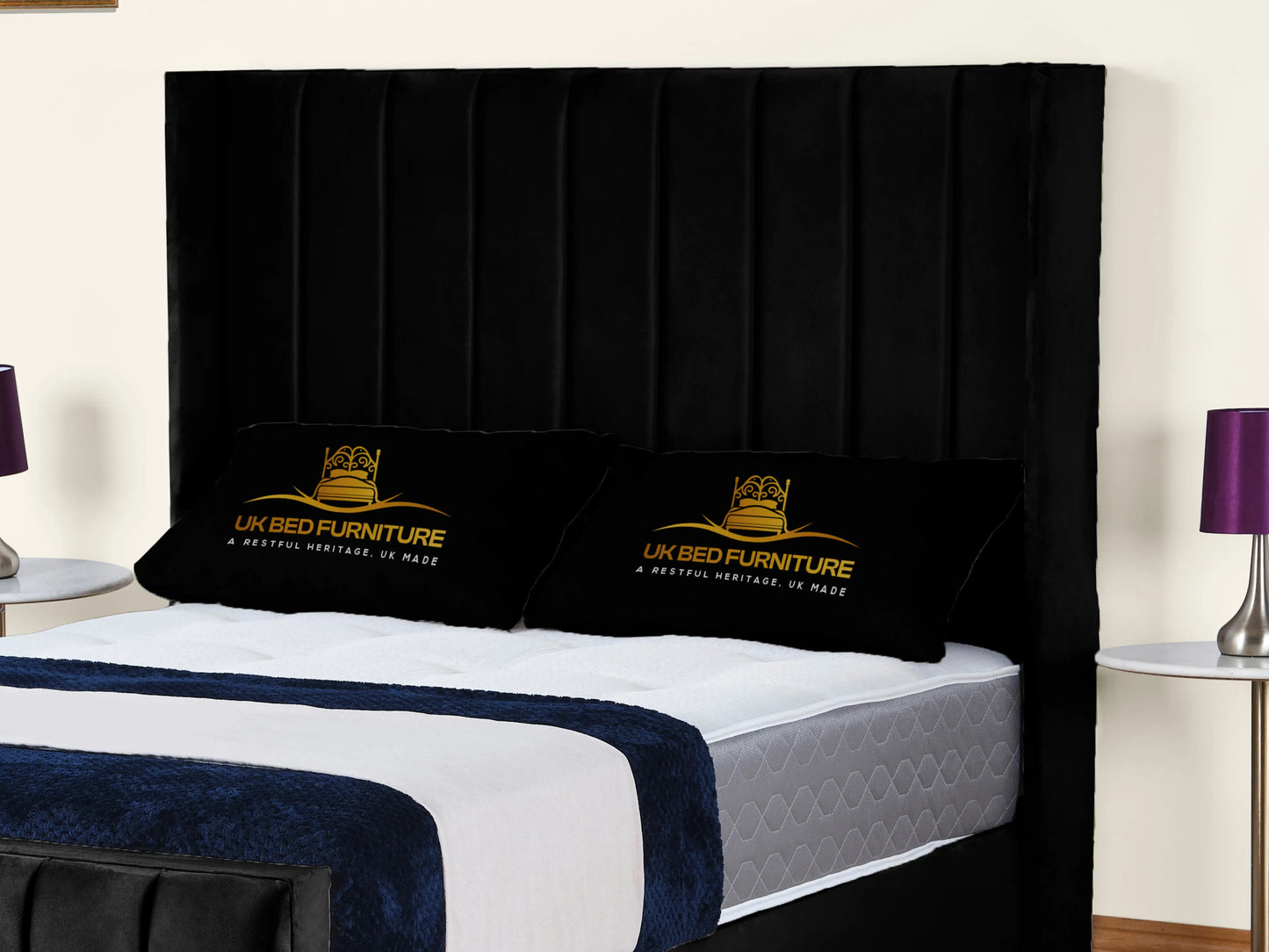 Empire Winged upholstered Bed