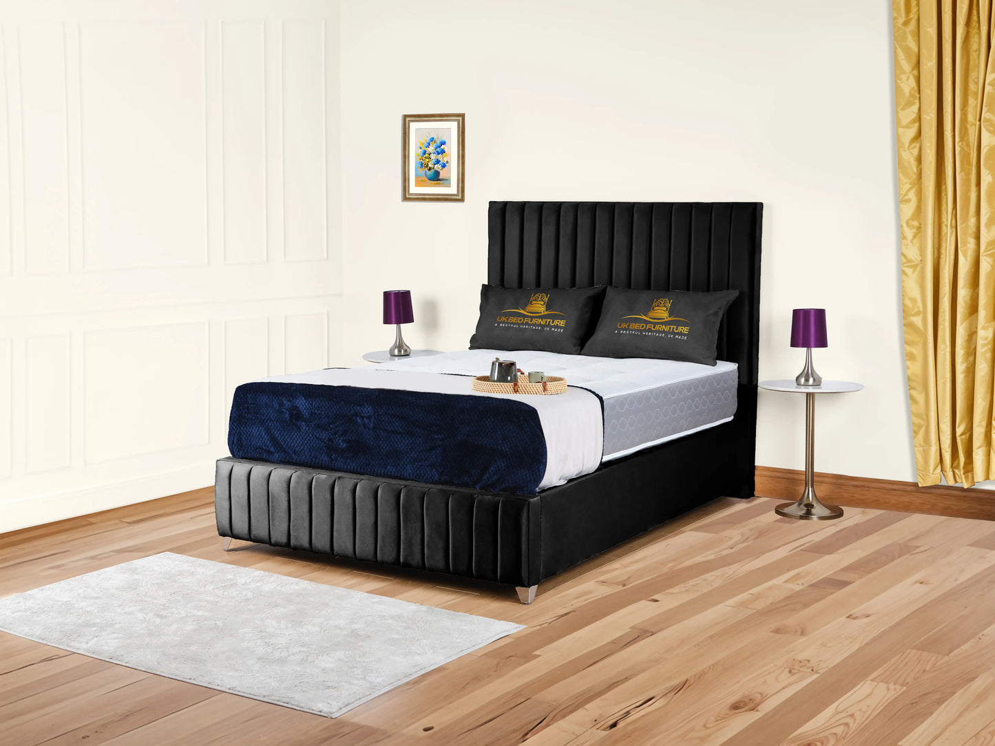 Milan upholstered bed