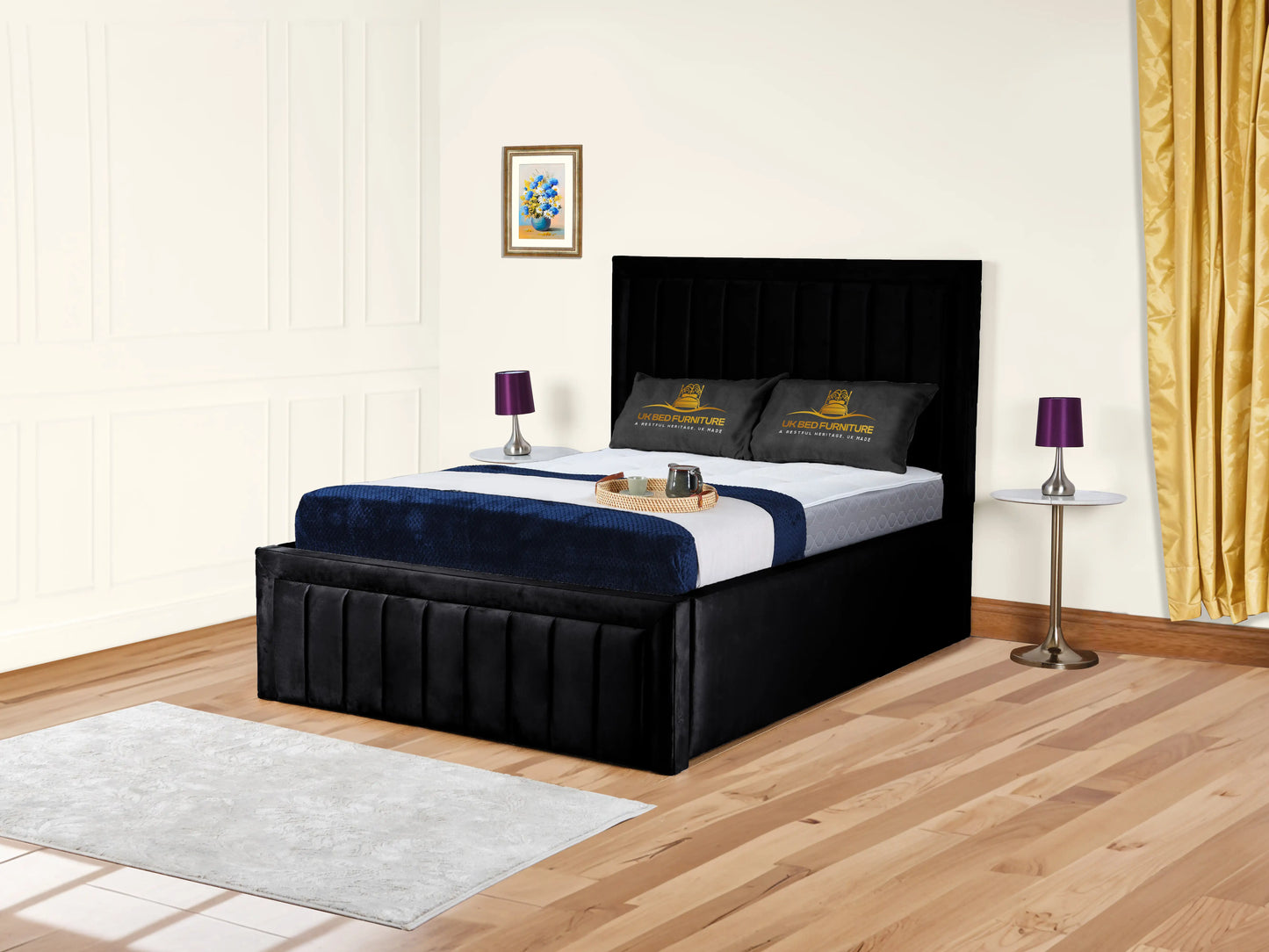 Grand panel Upholstered bed