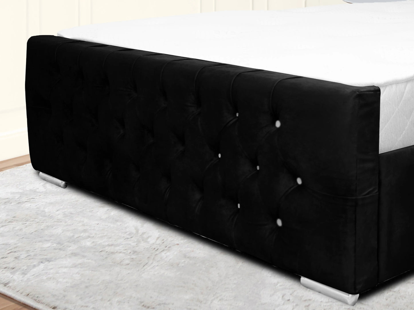 Kendall Winged Upholstered Bed