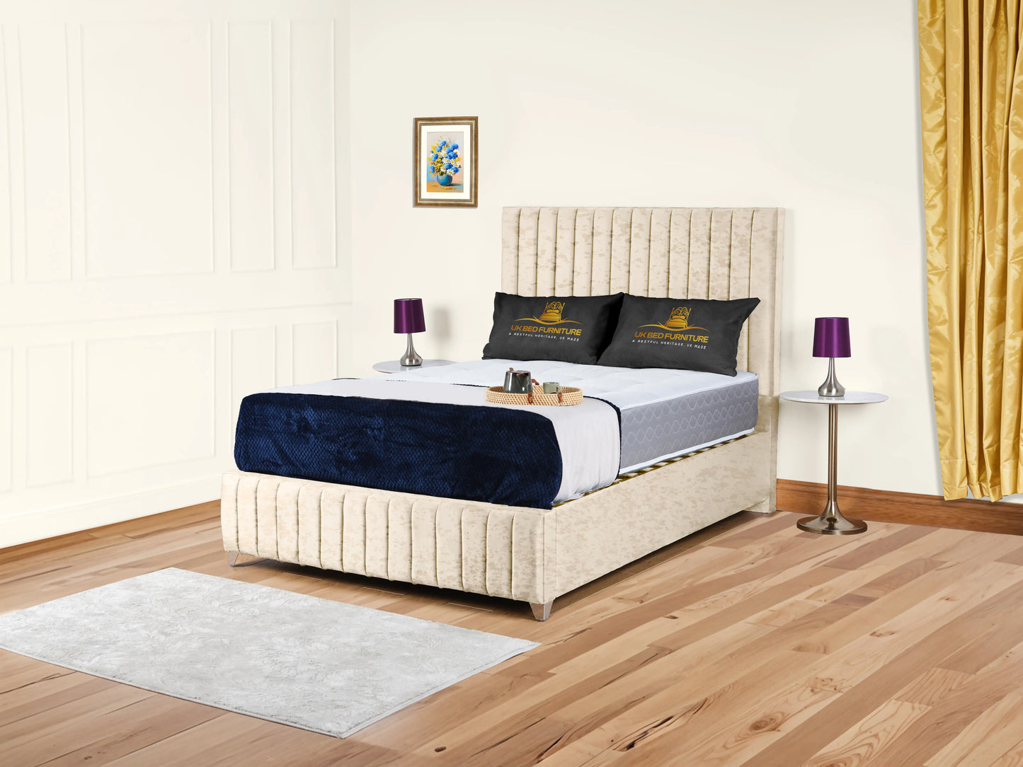 Milan upholstered bed