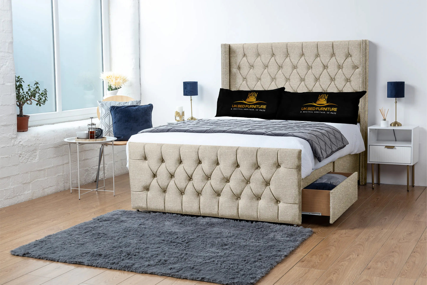 Emily Wingback Divan Bed