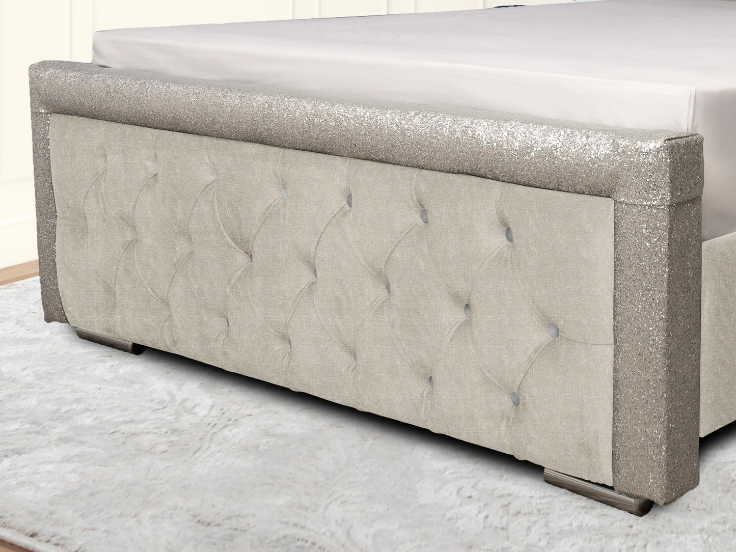 Glitz Lunar Upholstered Bed