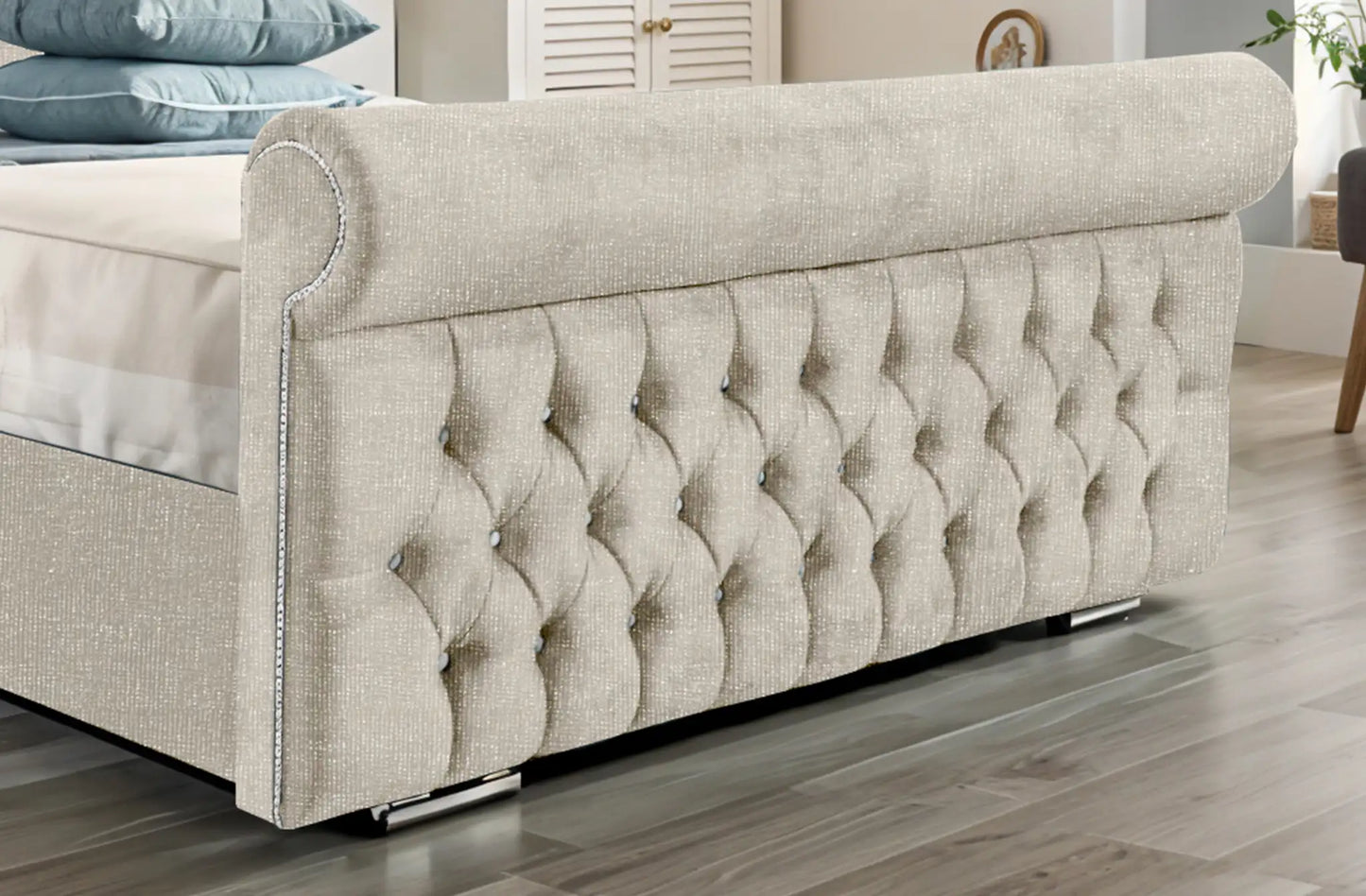 Arcade Sleigh Upholstered Bed