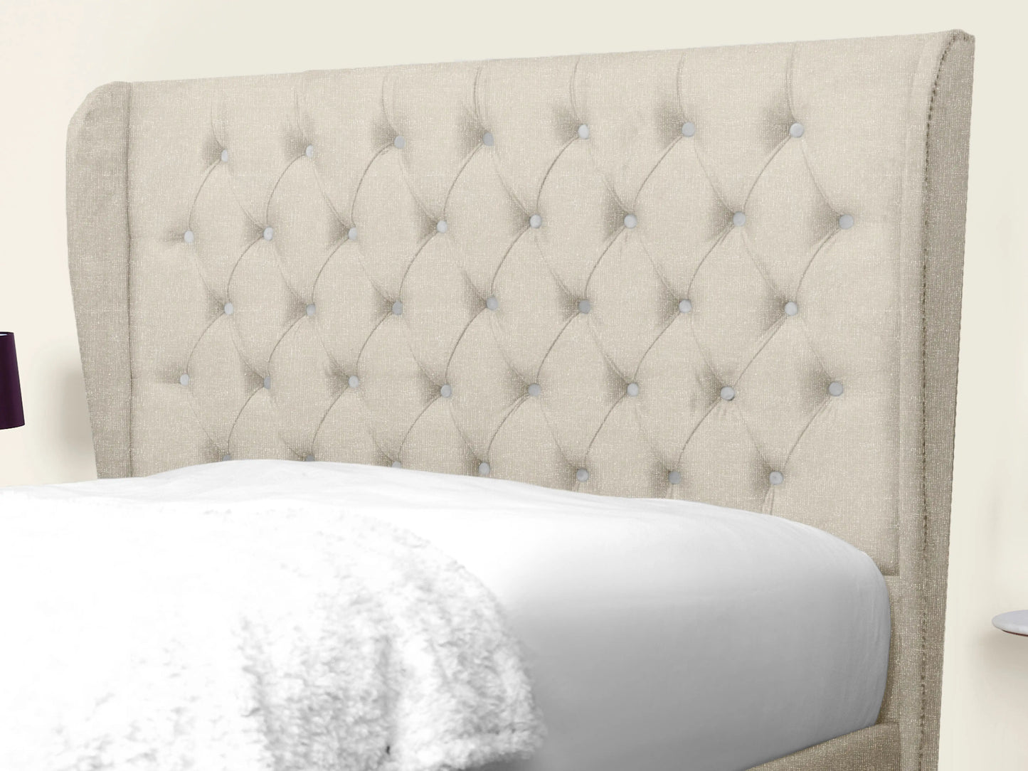 Miri Winged Upholstered Bed