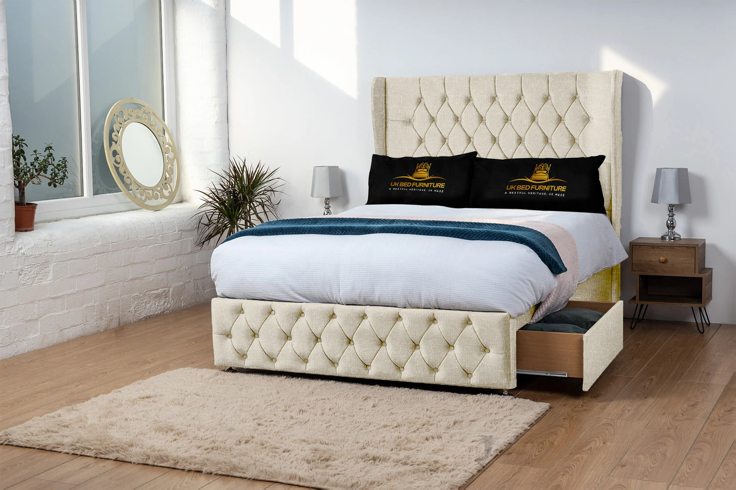Luxor Wingback Divan Bed