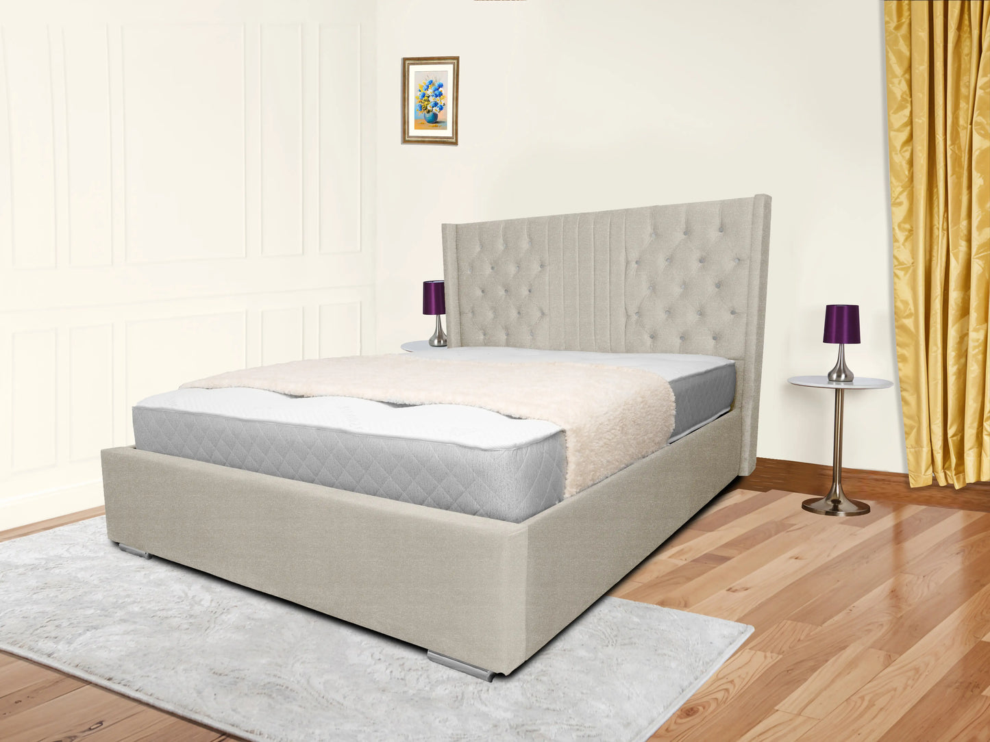 Middleton Winged Upholstered Bed