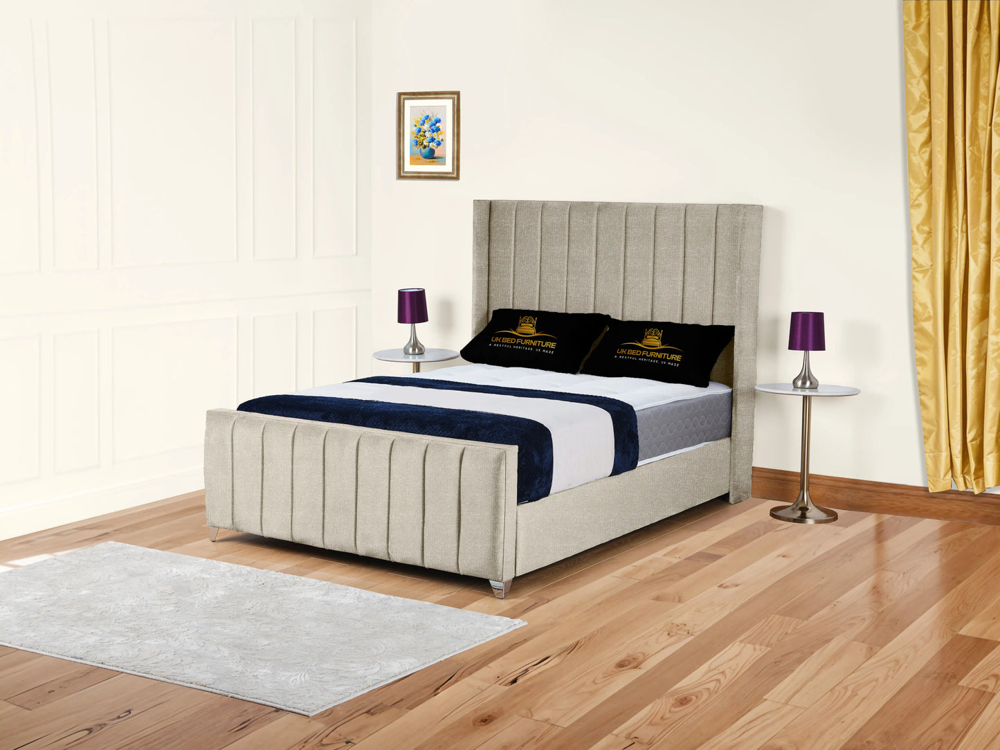 Empire Winged upholstered Bed