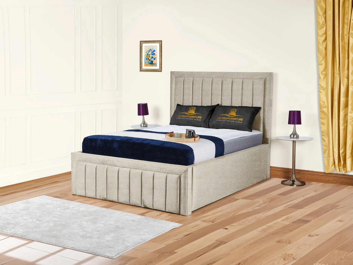 Grand panel Upholstered bed