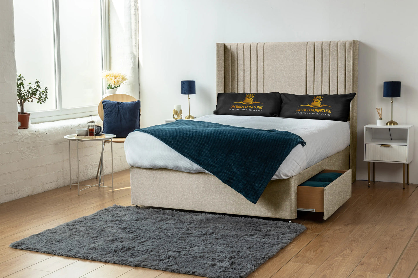 Skyline wingback Divan Bed