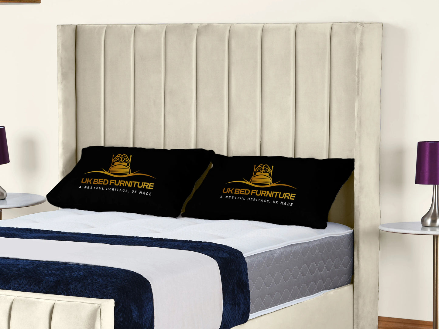 Empire Winged upholstered Bed
